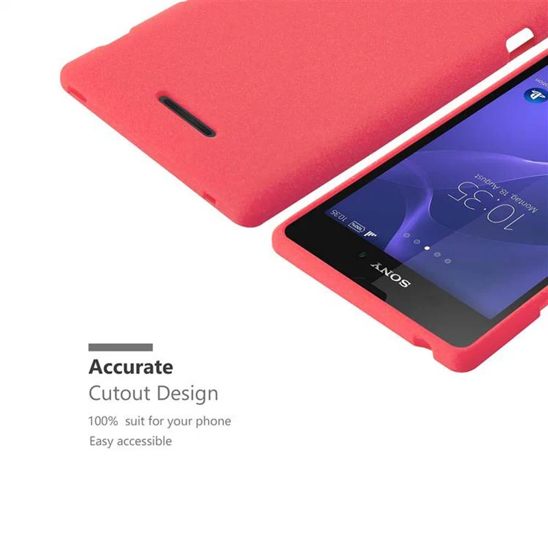 Cadorabo Hülle kompatibel mit Sony Xperia T3 Schutzhülle aus flexiblem TPU Silikon