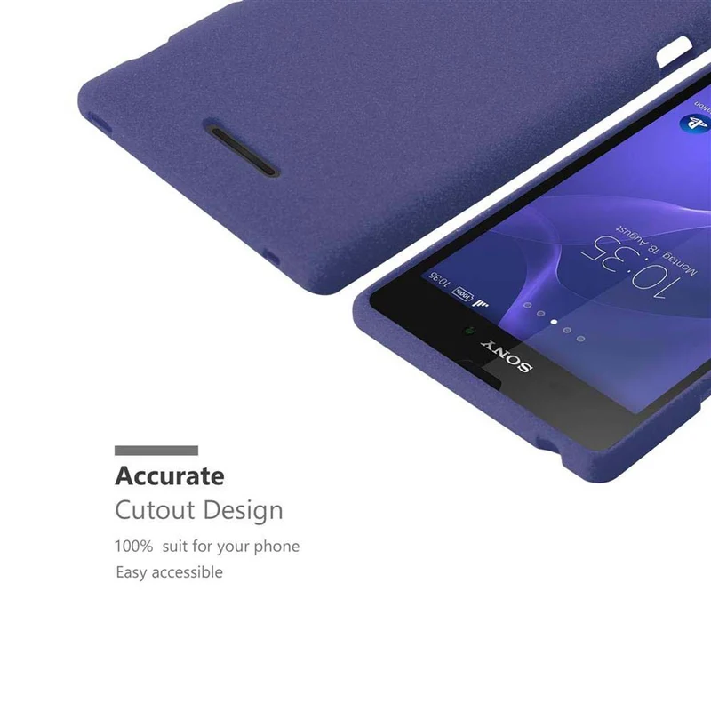 Cadorabo Hülle kompatibel mit Sony Xperia T3 Schutzhülle aus flexiblem TPU Silikon