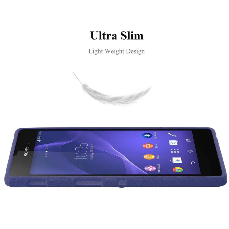 Cadorabo Hülle kompatibel mit Sony Xperia T3 Schutzhülle aus flexiblem TPU Silikon