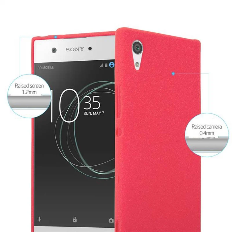 Cadorabo Hülle kompatibel mit Sony Xperia XA1 Schutzhülle aus flexiblem TPU Silikon