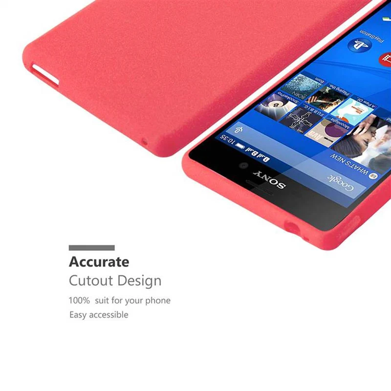 Cadorabo Hülle kompatibel mit Sony Xperia M4 AQUA Schutzhülle aus flexiblem TPU Silikon
