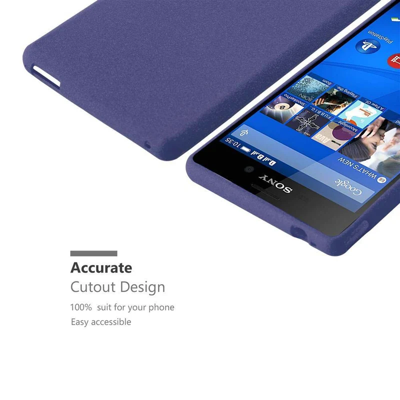 Cadorabo Hülle kompatibel mit Sony Xperia M4 AQUA Schutzhülle aus flexiblem TPU Silikon