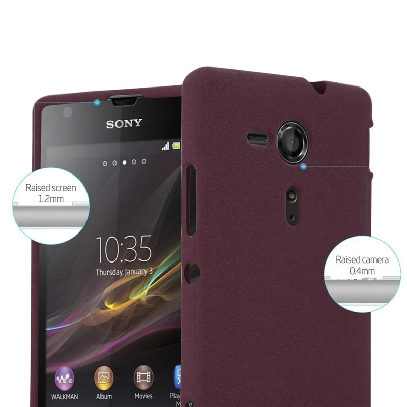 Cadorabo Hülle kompatibel mit Sony Xperia SP Schutzhülle aus flexiblem TPU Silikon