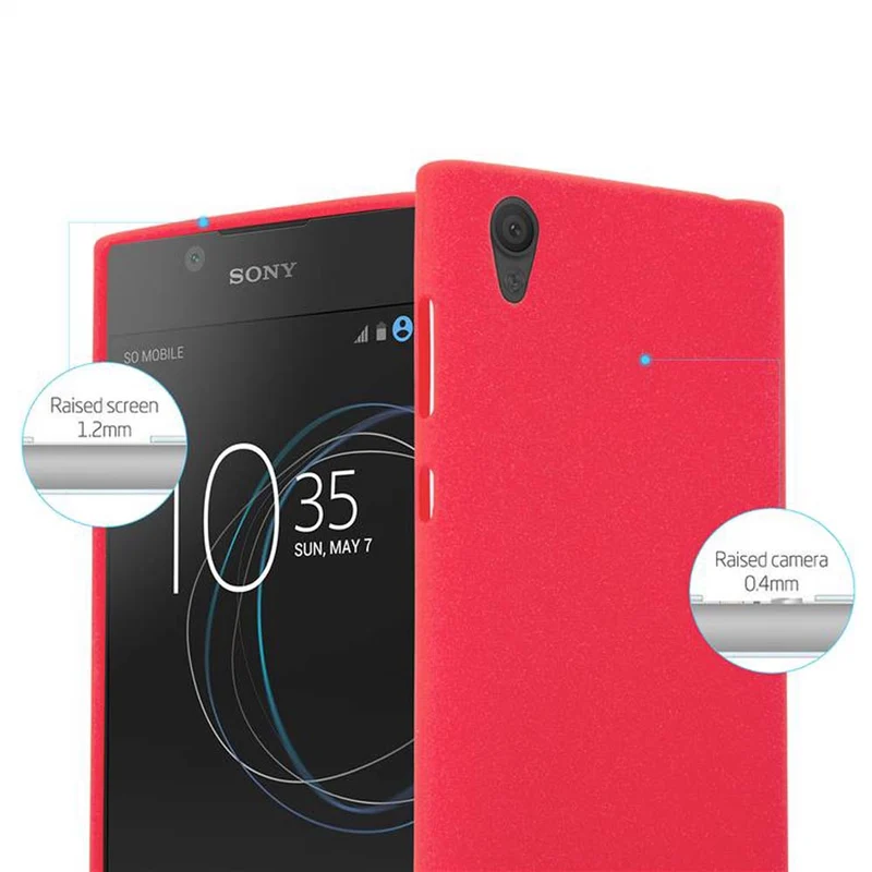 Cadorabo Hülle kompatibel mit Sony Xperia L1 Schutzhülle aus flexiblem TPU Silikon
