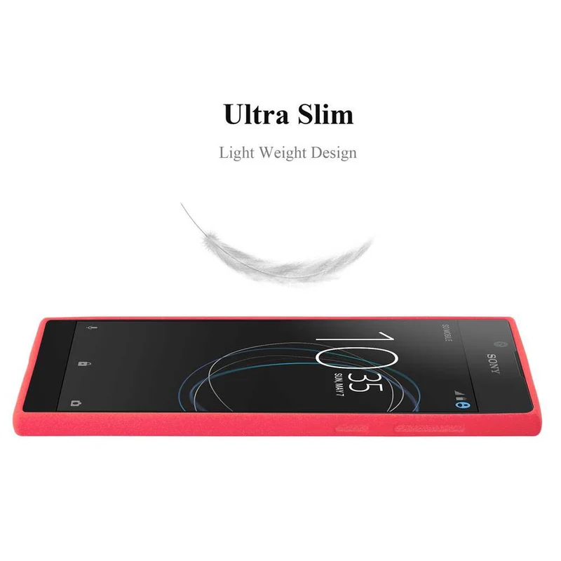 Cadorabo Hülle kompatibel mit Sony Xperia L1 Schutzhülle aus flexiblem TPU Silikon