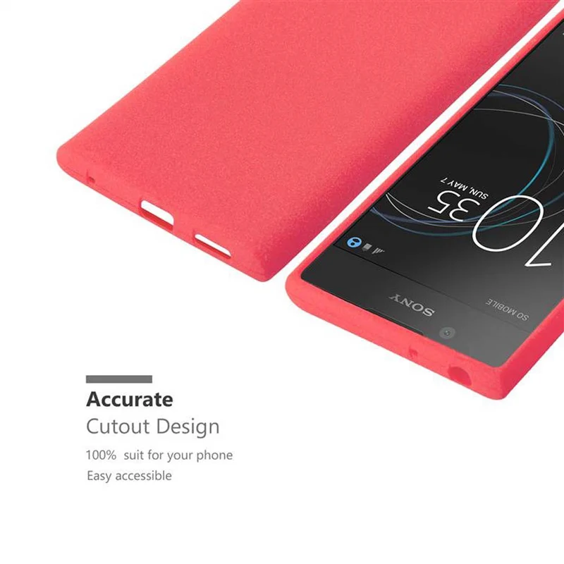 Cadorabo Hülle kompatibel mit Sony Xperia L1 Schutzhülle aus flexiblem TPU Silikon