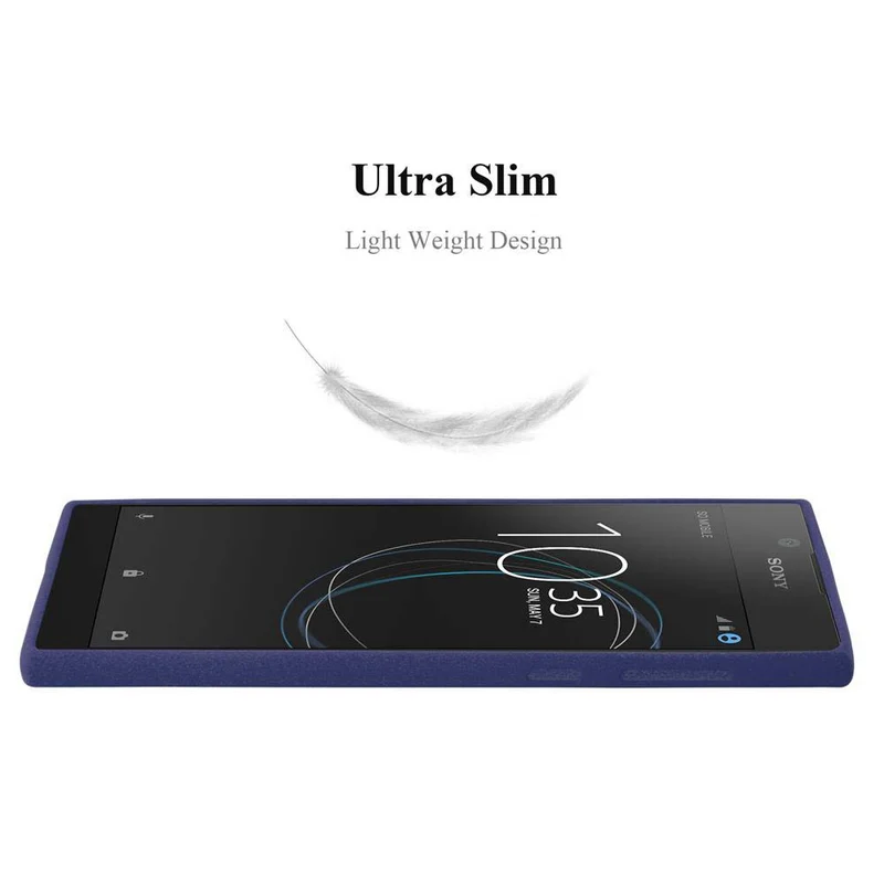 Cadorabo Hülle kompatibel mit Sony Xperia L1 Schutzhülle aus flexiblem TPU Silikon