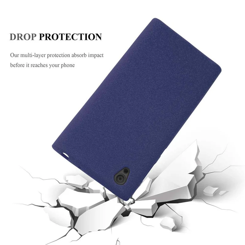 Cadorabo Hülle kompatibel mit Sony Xperia L1 Schutzhülle aus flexiblem TPU Silikon