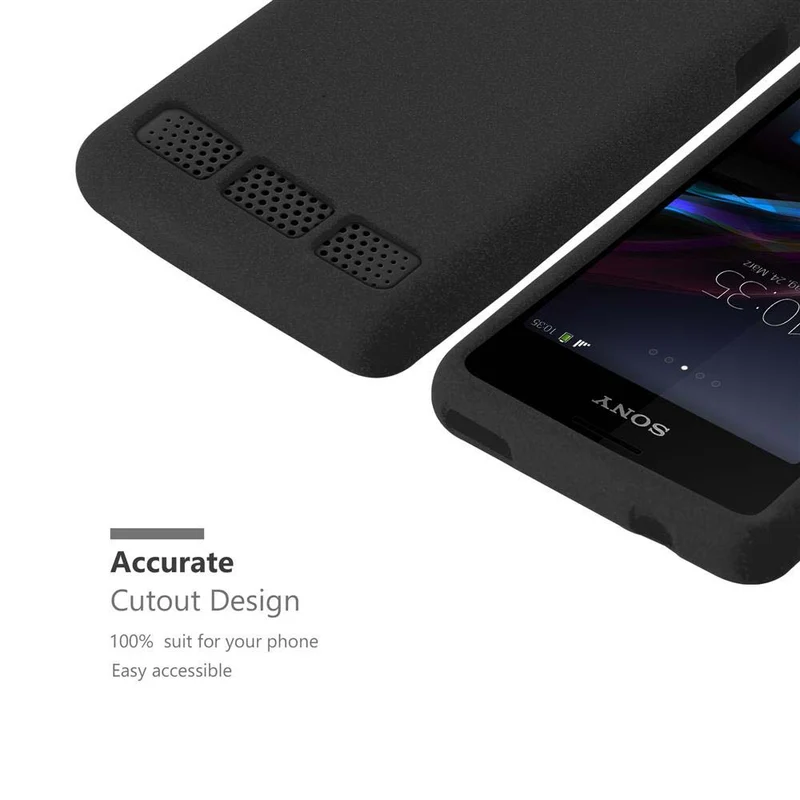 Cadorabo Hülle kompatibel mit Sony Xperia E1 Schutzhülle aus flexiblem TPU Silikon