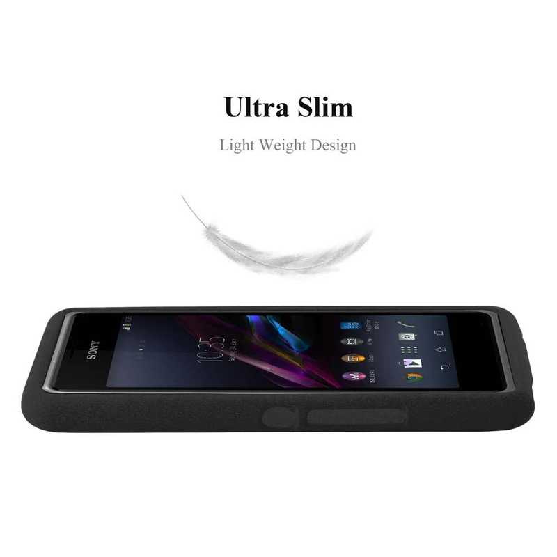 Cadorabo Hülle kompatibel mit Sony Xperia E1 Schutzhülle aus flexiblem TPU Silikon