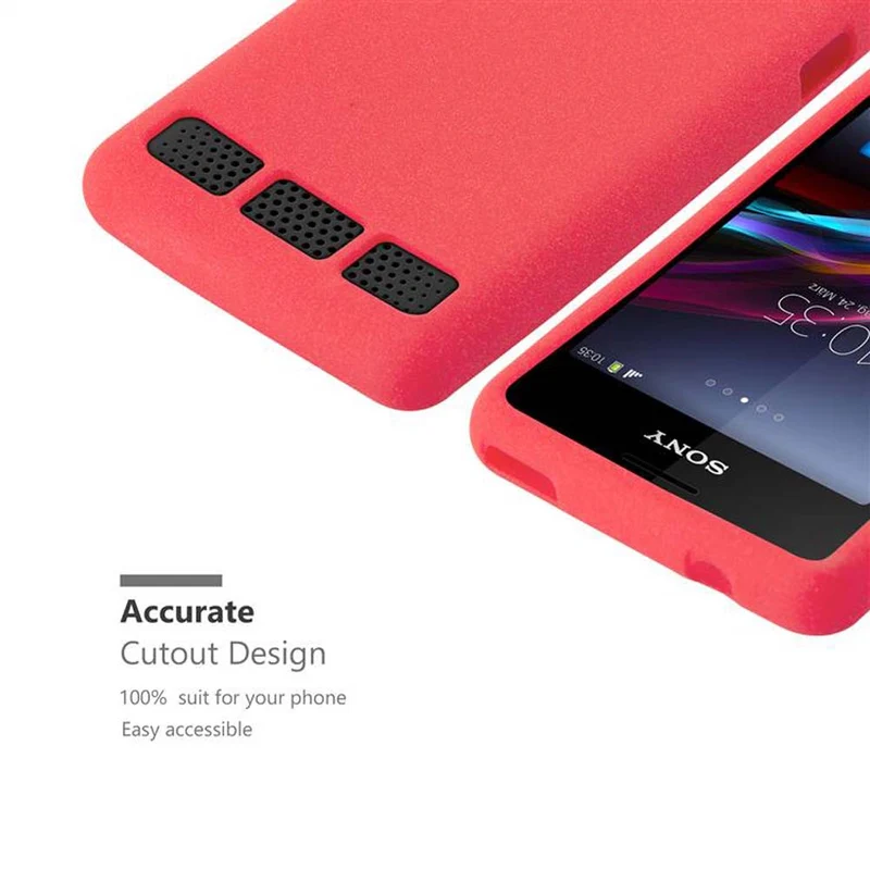 Cadorabo Hülle kompatibel mit Sony Xperia E1 Schutzhülle aus flexiblem TPU Silikon