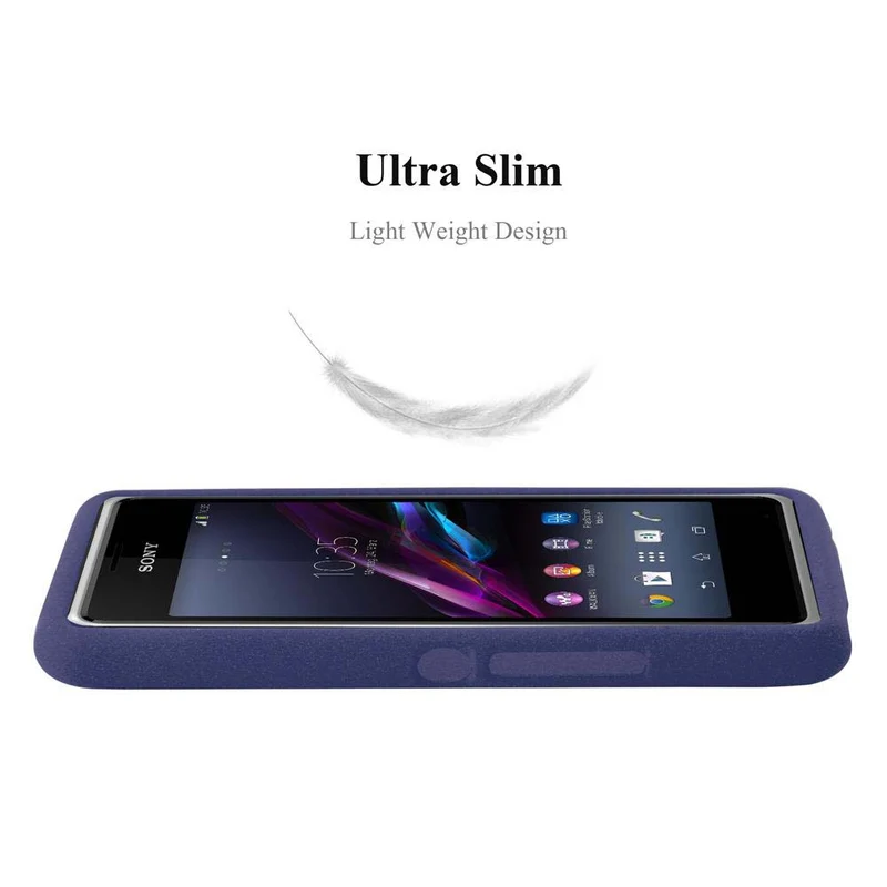 Cadorabo Hülle kompatibel mit Sony Xperia E1 Schutzhülle aus flexiblem TPU Silikon