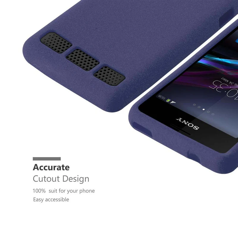 Cadorabo Hülle kompatibel mit Sony Xperia E1 Schutzhülle aus flexiblem TPU Silikon