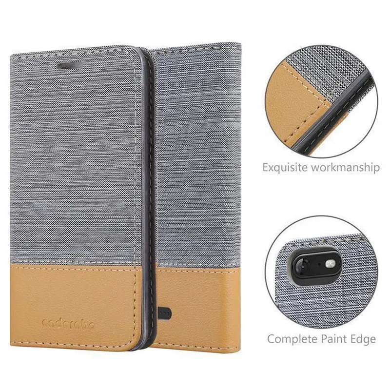 Cadorabo Hülle kompatibel mit WIKO TOMMY 3 Schutzhülle mit Magnetverschluss, Standfunktion und Kartenfach