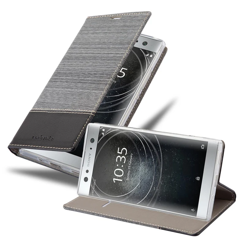 Cadorabo Hülle kompatibel mit Sony Xperia XA2 ULTRA Schutzhülle mit Magnetverschluss, Standfunktion und Kartenfach