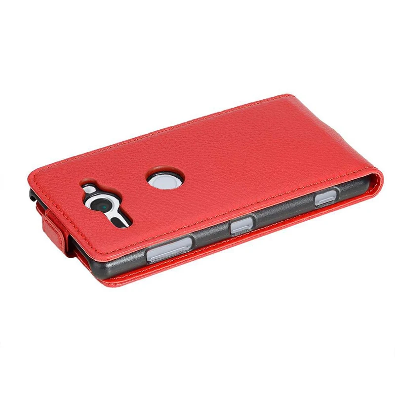 Cadorabo Hülle kompatibel mit Sony Xperia XZ2 COMPACT Schutzhülle im Flip Design aus strukturiertem Kunstleder