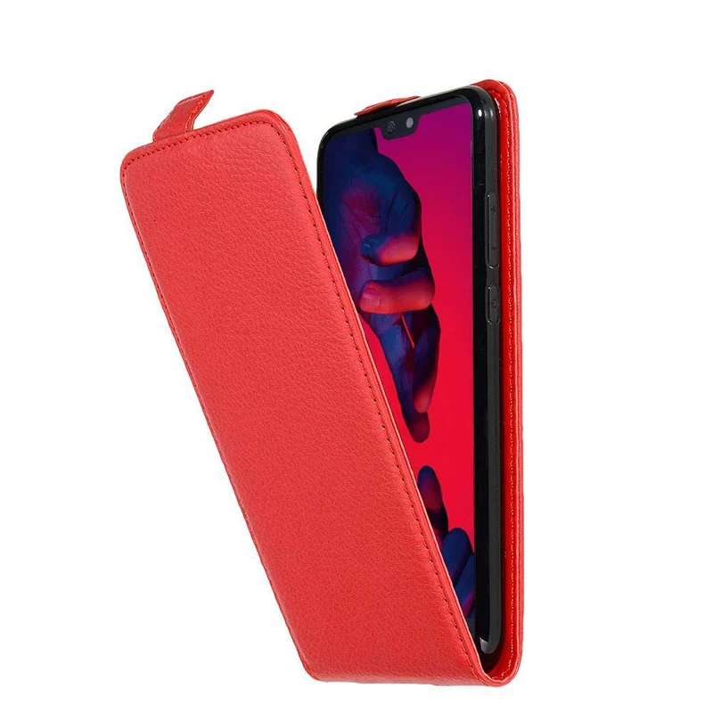 Cadorabo Hülle kompatibel mit Huawei P20 PRO / P20 PLUS Schutzhülle im Flip Design aus strukturiertem Kunstleder