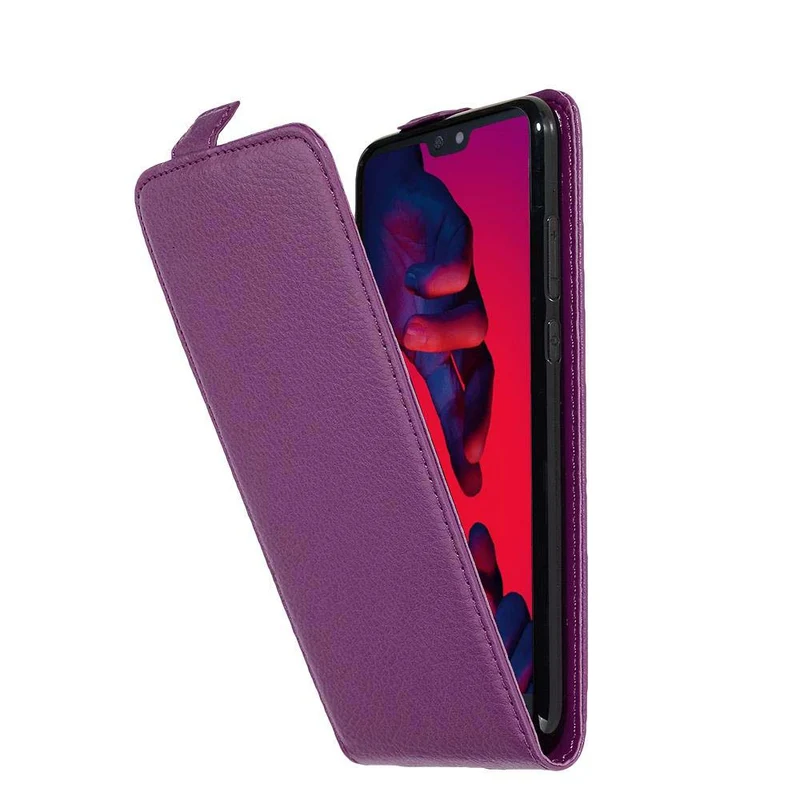 Cadorabo Hülle kompatibel mit Huawei P20 PRO / P20 PLUS Schutzhülle im Flip Design aus strukturiertem Kunstleder