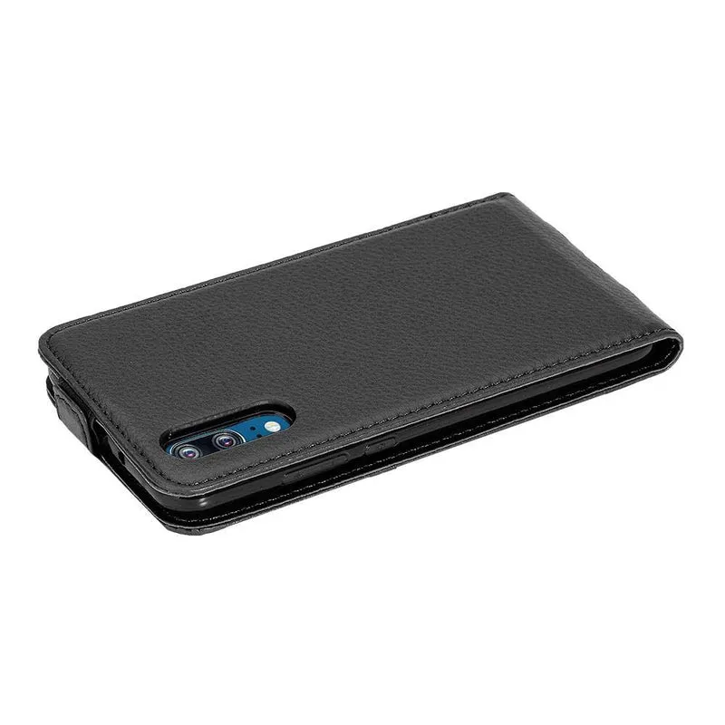 Cadorabo Hülle kompatibel mit Huawei P20 Schutzhülle im Flip Design aus strukturiertem Kunstleder