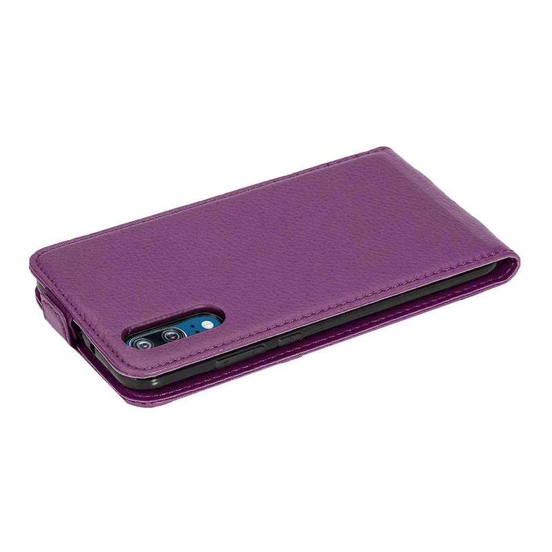Cadorabo Hülle kompatibel mit Huawei P20 Schutzhülle im Flip Design aus strukturiertem Kunstleder