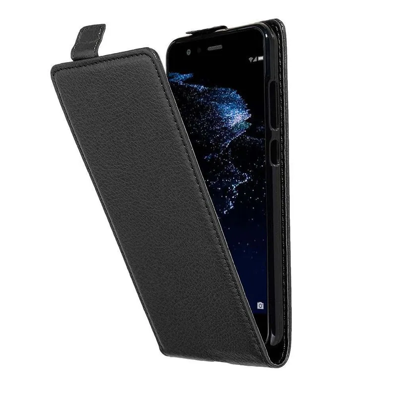 Cadorabo Hülle kompatibel mit Huawei P10 LITE Schutzhülle im Flip Design aus strukturiertem Kunstleder