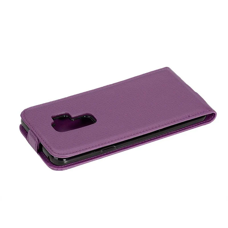 Cadorabo Hülle kompatibel mit Samsung Galaxy S9 PLUS Schutzhülle im Flip Design aus strukturiertem Kunstleder