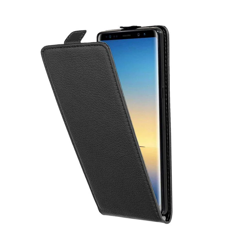 Cadorabo Hülle kompatibel mit Samsung Galaxy NOTE 8 Schutzhülle im Flip Design aus strukturiertem Kunstleder