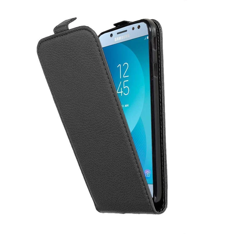 Cadorabo Hülle kompatibel mit Samsung Galaxy J5 2017 / J5 PRO Schutzhülle im Flip Design aus strukturiertem Kunstleder