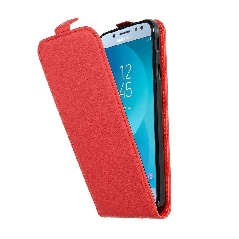 Cadorabo Hülle kompatibel mit Samsung Galaxy J5 2017 / J5 PRO Schutzhülle im Flip Design aus strukturiertem Kunstleder