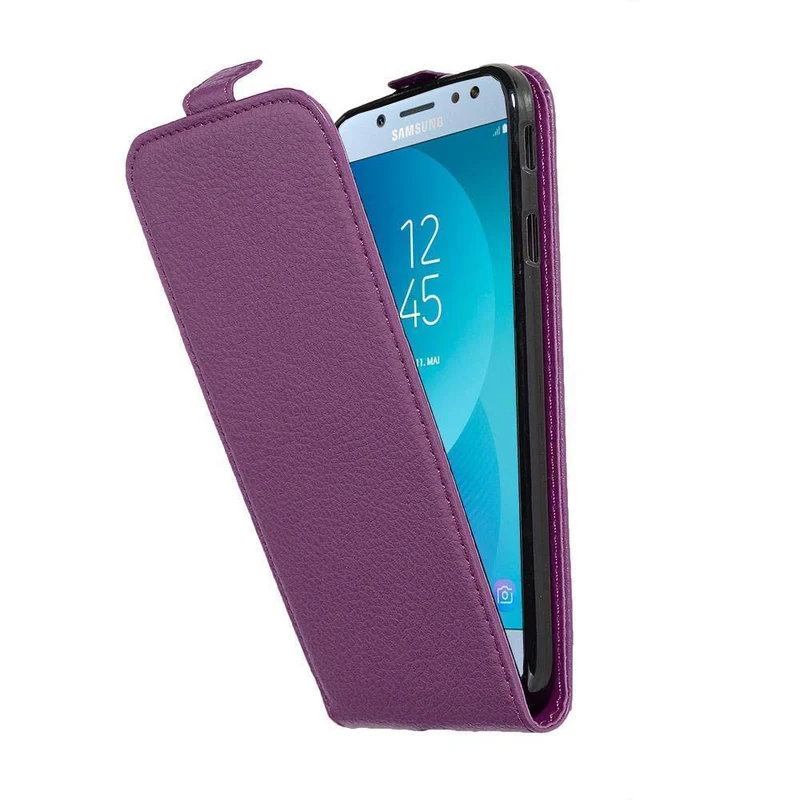 Cadorabo Hülle kompatibel mit Samsung Galaxy J5 2017 / J5 PRO Schutzhülle im Flip Design aus strukturiertem Kunstleder