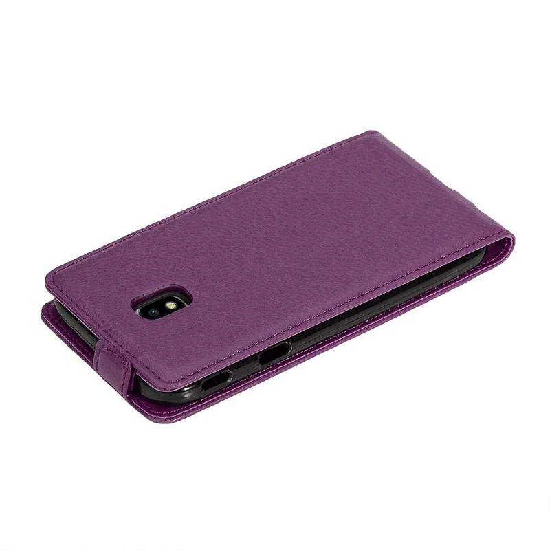 Cadorabo Hülle kompatibel mit Samsung Galaxy J3 2017 Schutzhülle im Flip Design aus strukturiertem Kunstleder