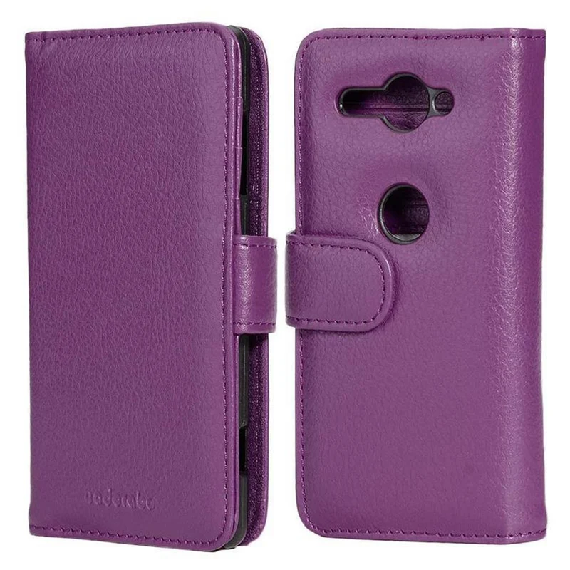 Cadorabo Hülle kompatibel mit Sony Xperia XZ2 COMPACT Schutzhülle mit Magnetverschluss und 3 Kartenfächern
