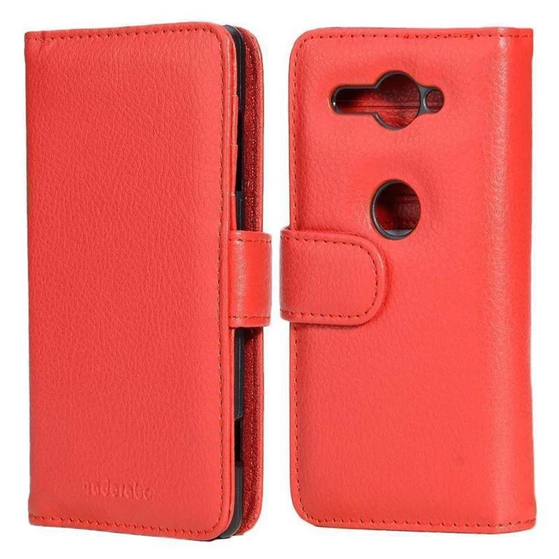 Cadorabo Hülle kompatibel mit Sony Xperia XZ2 COMPACT Schutzhülle mit Magnetverschluss und 3 Kartenfächern