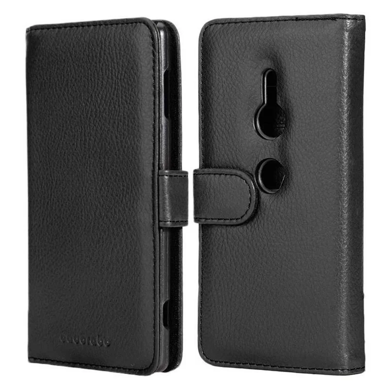 Cadorabo Hülle kompatibel mit Sony Xperia XZ2 Schutzhülle mit Magnetverschluss und 3 Kartenfächern