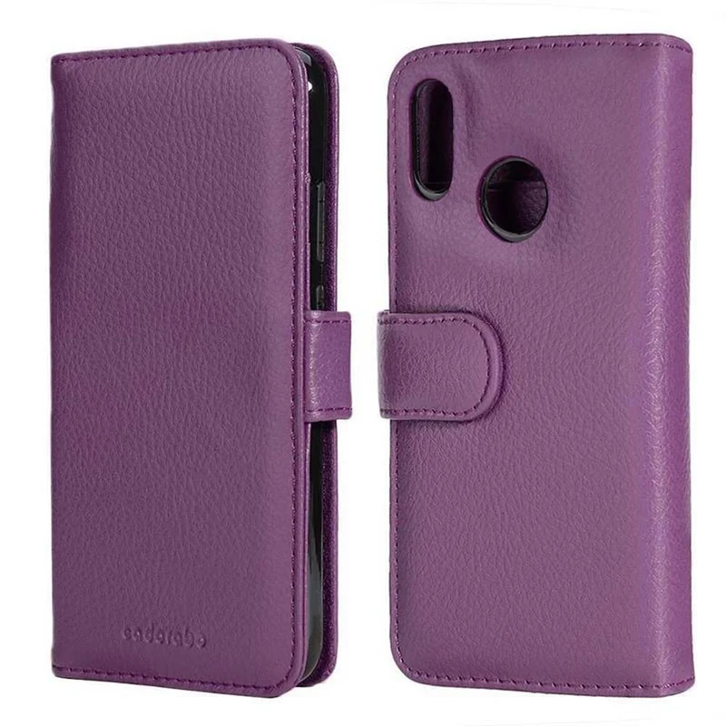 Cadorabo Hülle kompatibel mit Huawei P20 LITE 2018 / NOVA 3E Schutzhülle mit Magnetverschluss und 3 Kartenfächern