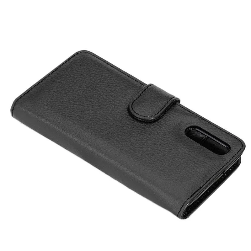 Cadorabo Hülle kompatibel mit Huawei P20 Schutzhülle mit Magnetverschluss und 3 Kartenfächern