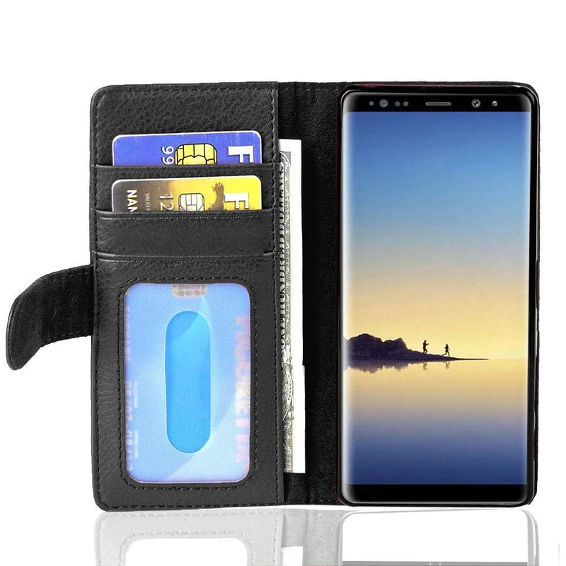 Cadorabo Hülle kompatibel mit Samsung Galaxy NOTE 8 Schutzhülle mit Magnetverschluss und 3 Kartenfächern