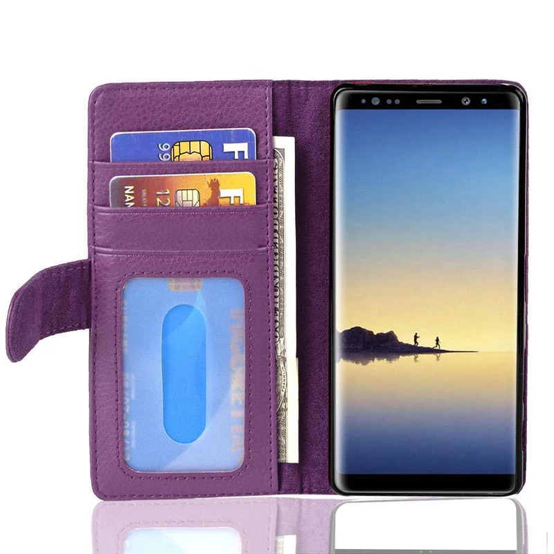 Cadorabo Hülle kompatibel mit Samsung Galaxy NOTE 8 Schutzhülle mit Magnetverschluss und 3 Kartenfächern