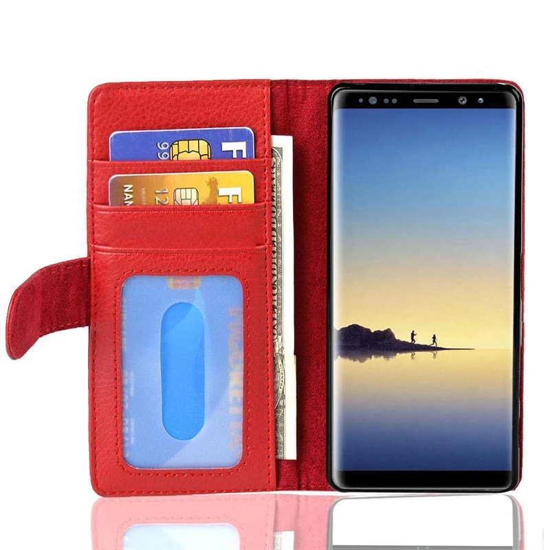 Cadorabo Hülle kompatibel mit Samsung Galaxy NOTE 8 Schutzhülle mit Magnetverschluss und 3 Kartenfächern
