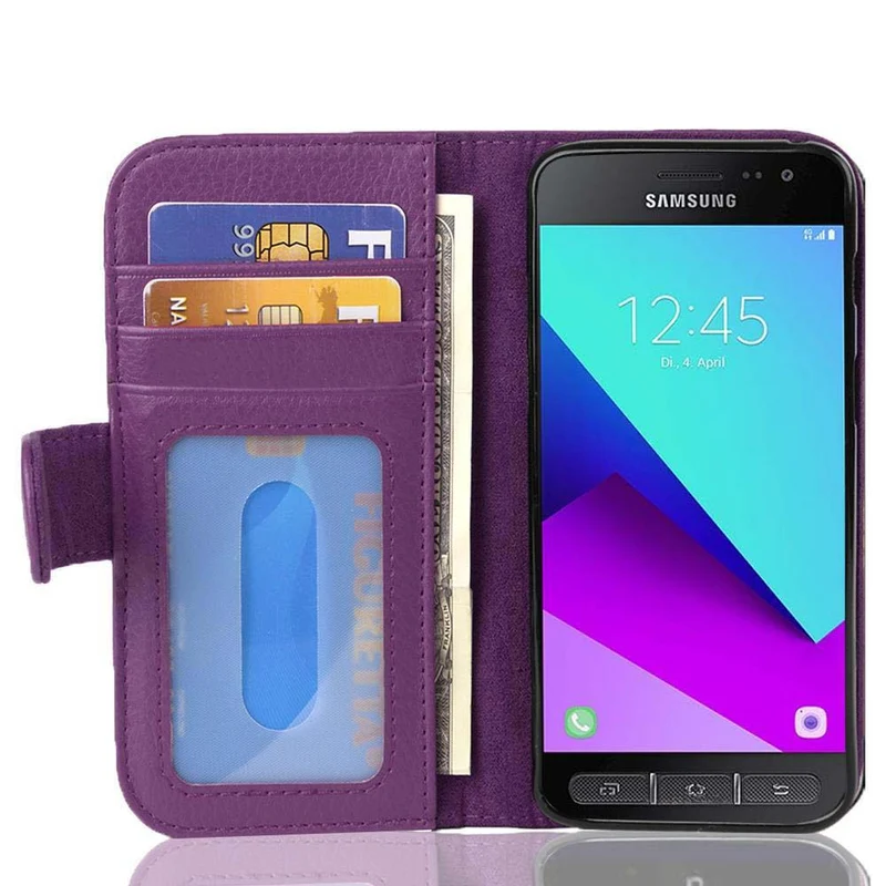 Cadorabo Hülle kompatibel mit Samsung Galaxy XCover 4 / XCover 4s Schutzhülle mit Magnetverschluss und 3 Kartenfächern