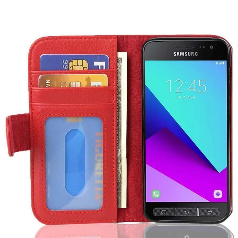 Cadorabo Hülle kompatibel mit Samsung Galaxy XCover 4 / XCover 4s Schutzhülle mit Magnetverschluss und 3 Kartenfächern