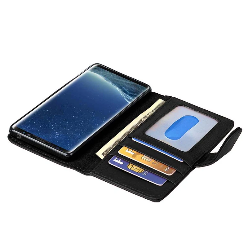 Cadorabo Hülle kompatibel mit Samsung Galaxy S8 PLUS Schutzhülle mit Magnetverschluss und 3 Kartenfächern