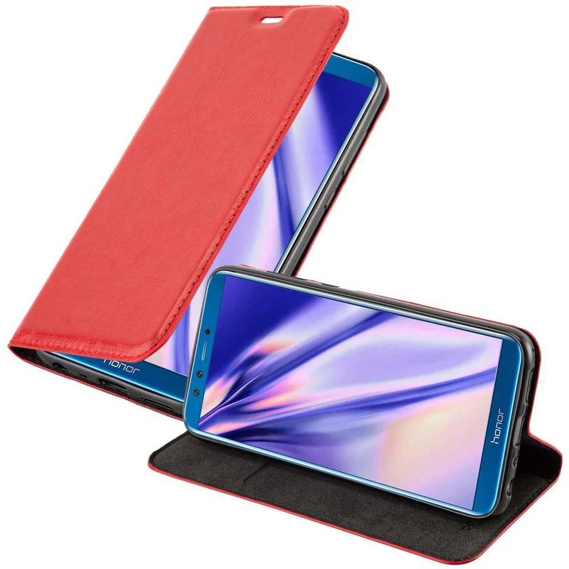 Cadorabo Hülle kompatibel mit Honor 9 LITE Schutzhülle mit Magnetverschluss, Standfunktion und Kartenfach