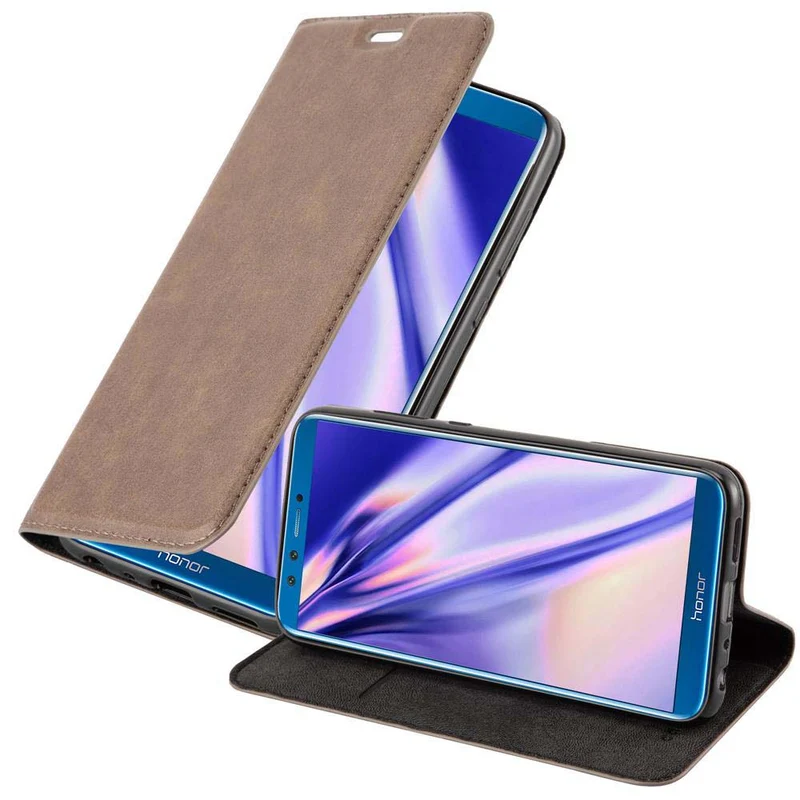 Cadorabo Hülle kompatibel mit Honor 9 LITE Schutzhülle mit Magnetverschluss, Standfunktion und Kartenfach