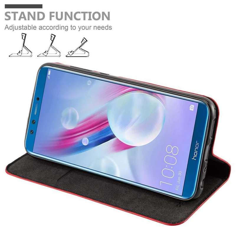 Cadorabo Hülle kompatibel mit Honor 9 LITE Schutzhülle mit Magnetverschluss, Standfunktion und Kartenfach
