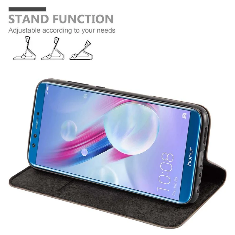 Cadorabo Hülle kompatibel mit Honor 9 LITE Schutzhülle mit Magnetverschluss, Standfunktion und Kartenfach