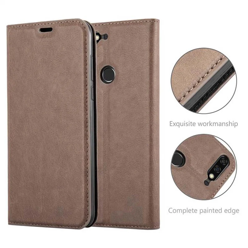 Cadorabo Hülle kompatibel mit Honor 7C / Huawei Y7 2018 Schutzhülle mit Magnetverschluss, Standfunktion und Kartenfach