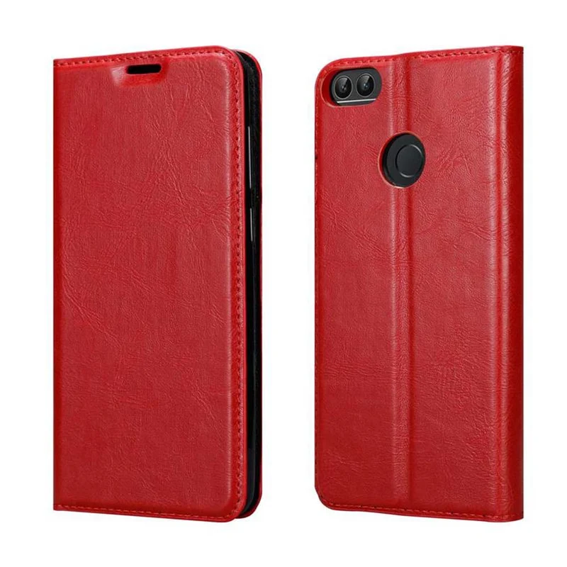 Cadorabo Hülle kompatibel mit Huawei P SMART 2018 / Enjoy 7S Schutzhülle mit Magnetverschluss, Standfunktion und Kartenfach