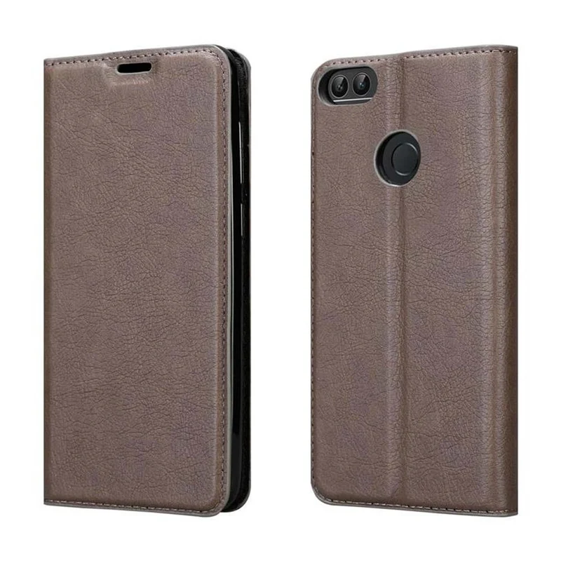 Cadorabo Hülle kompatibel mit Huawei P SMART 2018 / Enjoy 7S Schutzhülle mit Magnetverschluss, Standfunktion und Kartenfach