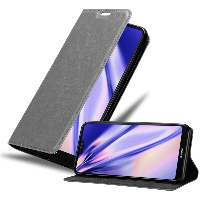 Cadorabo Hülle kompatibel mit Huawei P20 LITE 2018 / NOVA 3E Schutzhülle mit Magnetverschluss, Standfunktion und Kartenfach